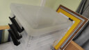 禧天龙塑料衣物收纳箱玩具整理箱55L 透明 3个装 带轮 实拍图