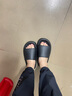 优调拖鞋女厚底踩屎感居家室内静音浴室洗澡防滑防臭大码凉拖鞋男夏 极光黑 35-36 (230mm) 实拍图