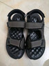 回力凉鞋男2025冬季男士运动休闲户外轻便软底外穿沙滩鞋透气防滑鞋子 黑色-皮 41 实拍图
