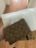 蔻驰（COACH）【品牌直供】女士手拿包拉链腕包钱包 棕黄色CW854 生日礼物 实拍图