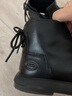 Ariaca艾芮苏女童休闲皮靴2025年冬季新款儿童保暖加绒短靴小女孩马丁靴 黑色加绒 26 内长16.5适合脚长15.5-16.1 晒单实拍图