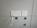 罗格朗（LEGRAND）开关插座面板 仕典系列玉兰白色86型暗装 五孔插座 实拍图