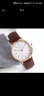 聚利时（Julius）简约大盘女士复古皮带手表时尚休闲数字生活防水石英腕表JA-1017 褐色 实拍图