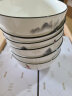 红牡丹陶瓷盘子碗套装家用骨瓷餐具套装碗具碗筷套装新中式碗碟套装瓷器 江山如画12人 (圆形) 礼盒装 60头 实拍图