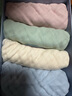 嫚熙（EMXEE）婴儿口水巾儿童宝宝洗脸毛巾纱布小方巾纯棉 【方巾4条】素色组合 30*30cm 实拍图
