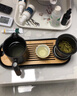 唐丰旅行茶具套装户外车载功夫便携收纳快客一壶四杯随身泡茶定制logo 椭圆干泡盘黑+暗香木语一壶四杯 实拍图