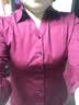 DGPZ商务休闲女装衬衫通勤职业V领衬衣女面试服修身显瘦上衣G1532 酒红长 2XL （125-135）斤 实拍图