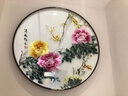 摆福百利苏绣客厅玄关装饰画圆形壁画新中式高档背景墙餐厅挂画精品刺绣 精品刺绣  清风雅玉 80*80实木边框 实拍图