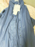 尚都比拉气质通勤收腰显瘦设计感衬衫式连衣裙 藏蓝色 XL  晒单实拍图