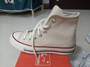 匡威（Converse）1970s 经典高帮鞋情侣运动鞋学生鞋休闲帆布鞋男女鞋多巴胺 162053C 米白色 35 /3 实拍图