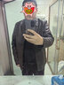 罗蒙夹克男士春秋季夹克新款皮夹克纯色商务中青年春秋服时尚 咖啡色（常规款） 5XL （185斤-210斤） 实拍图