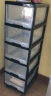 禧天龙免安装儿童收纳柜抽屉式玩具储物箱简易衣柜 零食收纳箱 5层黑框 实拍图