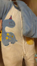 宜爽儿新生婴儿衣服秋冬季装连体衣宝宝加厚套装棉衣外出抱衣冬装0一3月 杏色恐龙 80cm 实拍图