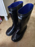 回力雨鞋男士款时尚雨靴户外防水不易滑耐磨HL8075高筒黑色44码 晒单实拍图