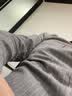 Colombass 休闲衬衫男秋季新款条纹男士修身免烫衬衣潮流长袖衬衫男外套 浅灰 2XL (185) 实拍图