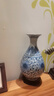 loyo景德镇陶瓷青花瓷花瓶摆件仿古中式家居客厅插花器桌面玄关工艺品 仿古青花缠枝莲裂纹玉壶春 实拍图
