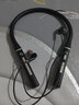 ggr蓝牙耳机双耳 无线运动入耳挂脖式跑步外卖快递颈挂式磁吸可插卡 苹果安卓华为手机通用蓝牙5.2 四喇叭四动圈-至尊黑128G内存卡 实拍图
