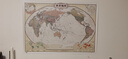 欧式复古地图：中国+世界地图挂图（1.1米*0.8米 仿古地图装饰画挂画 赠3M贴胶 套装2张） 实拍图