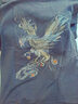 简拓 2022夏季新品薄款中国风刺绣仙鹤纯棉短袖T恤 学生情侣装体恤男大码半袖衫 2810黑色 XL码(140-160斤) 实拍图