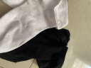 芬腾可安女款短袜2双装柔软舒适棉质薄款女袜D330A60110 黑色/白色 F 实拍图