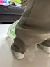 babylove宝宝裤子春秋束脚裤婴幼儿加绒长裤外出休闲裤保暖卫裤 军绿色 90 cm 实拍图