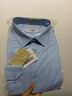 HLA海澜之家长袖衬衫男大码商务挺括利落正装衬衣男 浅蓝40 HNCAW3Y007A 43 180/104A(43)推荐173~184斤 实拍图