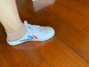 大孚飞跃经典款帆布鞋女鞋无后跟懒人半拖夏季新品透气布鞋男女款飞跃拖鞋 白红蓝DF/1-506 36 实拍图
