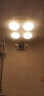 志高（CHIGO）壁挂式浴霸灯泡取暖挂墙灯暖挂壁卫生间浴室家用暖灯免打孔 遥控+触屏+钢化白泡+漏电保护 实拍图