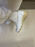 提灯天使护士鞋牛皮超轻牛筋底白色舒适女工作鞋护士单鞋白色护士鞋1601 白色 35 实拍图