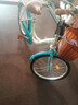 EG7自行车成人女士轻便单车通勤上班变速普通亲子复古男式 尊享【镀锌+编制车筐】单速-蓝 22英寸【适合:130-150cm】 实拍图