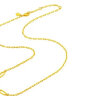 周大福十字链创意回形针链足金黄金项链(工费460) 40cm 约4.85g EOF962 晒单实拍图