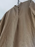 MUJI MUJI 女式 法国亚麻水洗 束腰长上衣 长袖 BCJ02C0S 驼色 XS-S 实拍图
