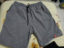 泽人行 运动短裤男夏季微弹印花透气5分快干跑步短裤C2075 冰山灰（无网衬） XL /120~135斤 实拍图