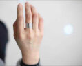 蓝月光足银戒指男女复古泰银般若波罗蜜多开口心经银指环 留言或备注戒指号码 实拍图