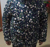 木吻纯棉花手工棉衣女士冬装 妈妈加厚保暖短款棉袄 中老年人外穿棉服 深蓝碎花 4XL 推荐体重155-170斤 实拍图