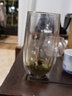 容山堂 双层玻璃杯绿茶杯水晶泡茶杯子主人杯单杯耐热水杯功夫茶杯茶具 金银烧雪山绿茶杯-梅 实拍图