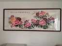暮春舍（MUCHUNSHE）手绘国画牡丹画新中式字画客厅装饰画中堂挂画花开富贵花鸟牡丹图 《花开富贵福满堂》J 86*218CM【实木镜框】店长推荐 实拍图