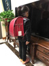 京商（Kyosho）日本小学生书包日式减负护脊礼品抗压双肩包男孩女童大容量背包 软体红色【100%日本标准】 实拍图