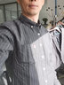 啄木鸟（TUCANO）衬衫男长袖衬衣棉质舒适商务休闲时尚纯色条纹百搭男装 灰色 XL 实拍图