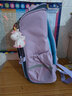 酷咖书包男孩小学生儿童双肩包女背包 轻便减负透气1-3-6年级大容量 浅紫色（带独角兽挂件） 实拍图