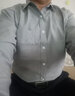 嘉晔衬衫男春秋季牛仔衬衫男士长袖韩版帅气休闲百搭寸衬衣男外套港风 960浅灰色-长袖 4XL 156斤-168斤左右 实拍图