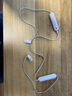 索尼（SONY） WI-C100 颈挂式无线蓝牙耳机 手机通话 IPX4防水防汗 运动耳机挂脖式 约25小时续航 白色 实拍图
