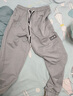 西域骆驼（VANCAMEL）休闲裤男秋冬加绒加绒束脚百搭运动潮流男裤港风卫长裤 灰色 M 实拍图