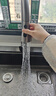 奈田（NTNO）水槽大单槽厨房洗菜盆一体盆304不锈钢手工压纹洗碗槽阶梯洗菜池 C套装-单槽+花瓶抽拉龙头+洗杯器 75*46cm 实拍图