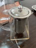 八玺（BAXI）耐高温泡茶壶大容量茶具套装过滤加厚煮茶壶烧水壶玻璃壶电陶炉 750ml（适合3-6人） 加厚四方花茶壶（可冰茶可煮茶） 实拍图