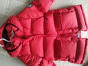 保姆鹅儿童羽绒服中长款加厚防寒外套宝宝中大童保暖冬装[NM2438] 中国红 140 实拍图