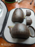 祥业 泡茶壶陶瓷紫砂茶壶旅行茶具套装便携快客杯办公茶道配件礼盒装 余圆紫砂套装 实拍图