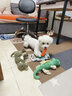 华元宠具(hoopet)狗狗玩具磨牙耐咬毛绒玩具泰迪小型犬大型犬幼犬宠物用品 发声恐龙(藏青) S 实拍图