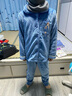 芬腾 珊瑚绒睡衣女冬季加厚法兰绒开衫加绒休闲秋冬款家居服套装 灰兰 S 实拍图