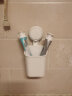 太力牙刷置物架牙膏梳子厨房筷子卫生间浴室置物架收纳盒筒壁挂1个装 实拍图